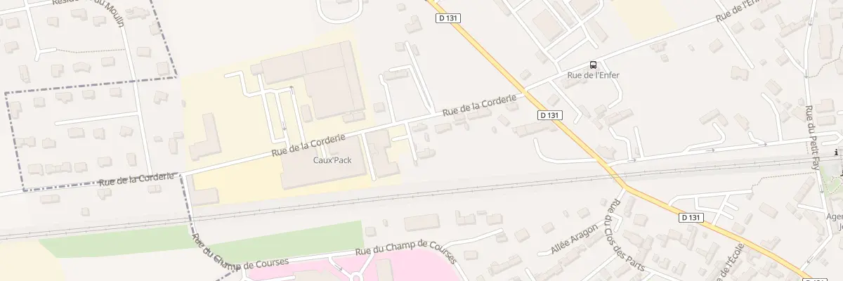 Plan du 9 Rue de la Corderie à Yvetot