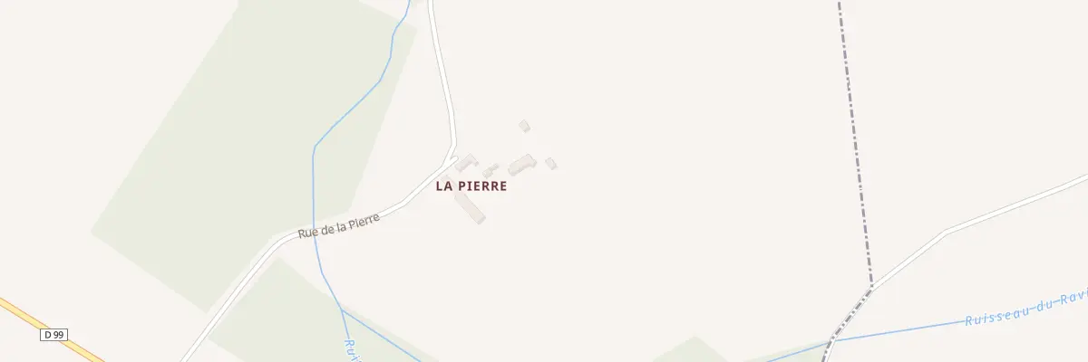 Plan de La Pierre à Civray-sur-Esves