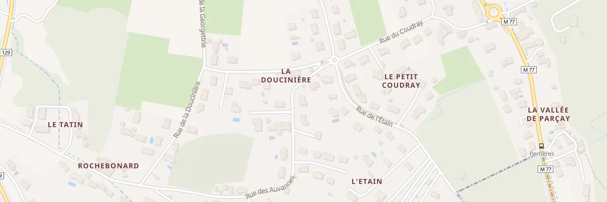 Plan du 3 Rue des Auvannes à Parçay-Meslay
