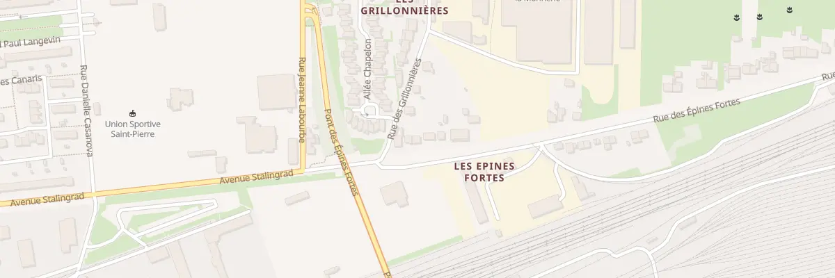 Plan du 16 Rue des épines fortes à Saint-Pierre-des-Corps