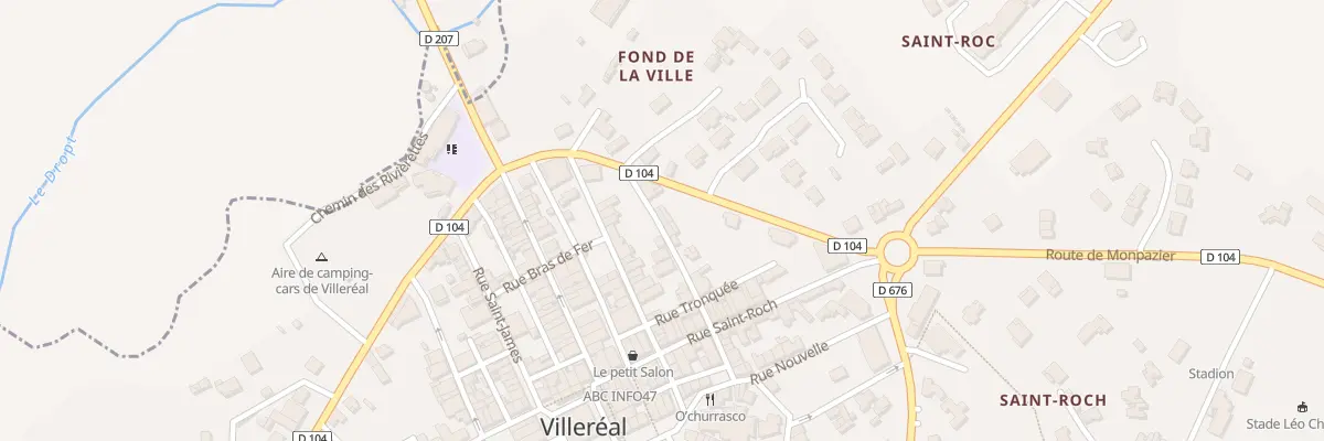 Plan du 2 Rue Sainte-Colombe à Villeréal
