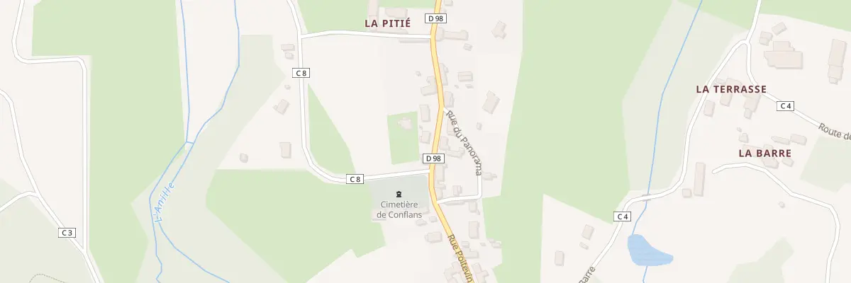 Plan du 1 Rue de la Madeleine à Conflans-sur-Anille