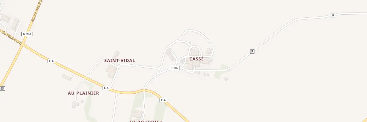 Plan du 5087 Au Casse à Plieux