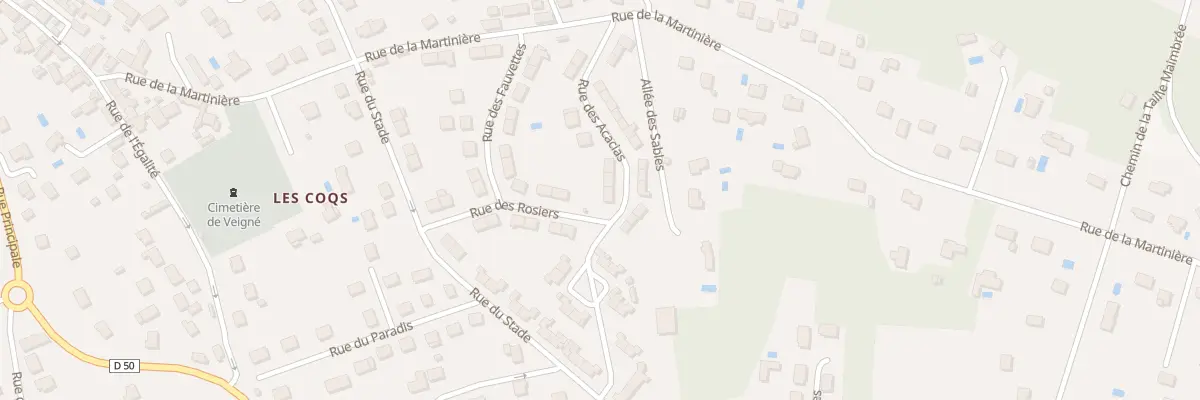 Plan du 9 Rue des Acacias à Veigné