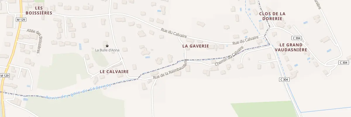 Plan du 11 Rue de la Raimbauderie à Parçay-Meslay