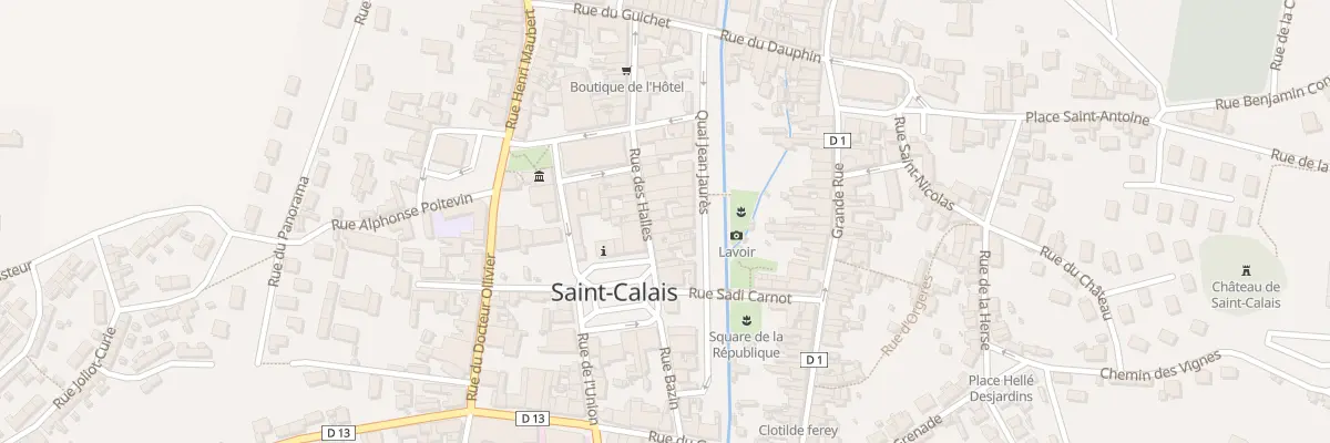 Plan du 18 Rue des Halles à Saint-Calais