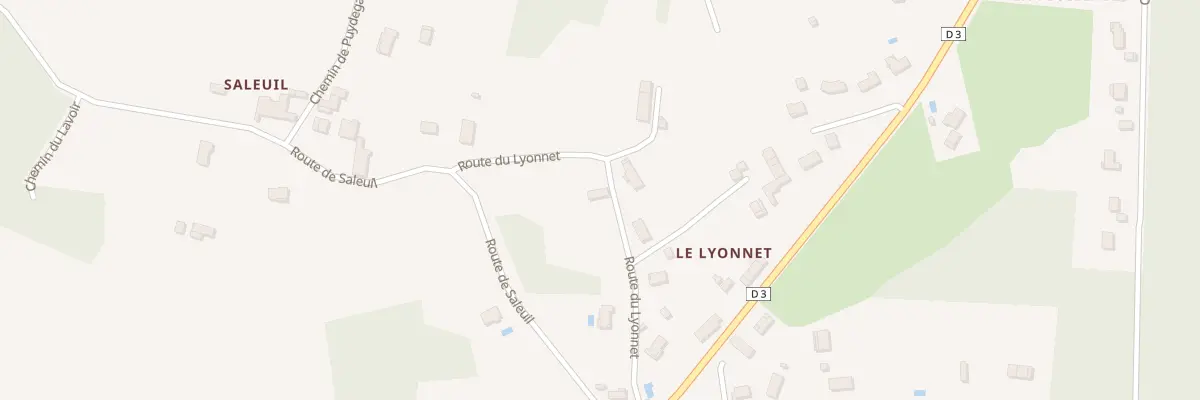 Plan du 189 Rte du Lyonnet à Agonac