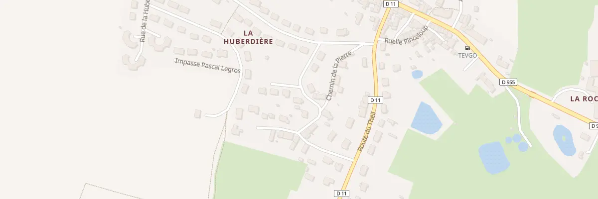 Plan du 1 Imp de la Peignerie à Berd’huis