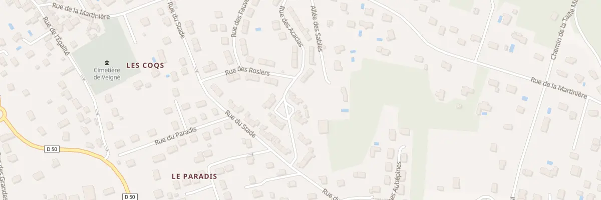 Plan du 36 Rue des Acacias à Veigné