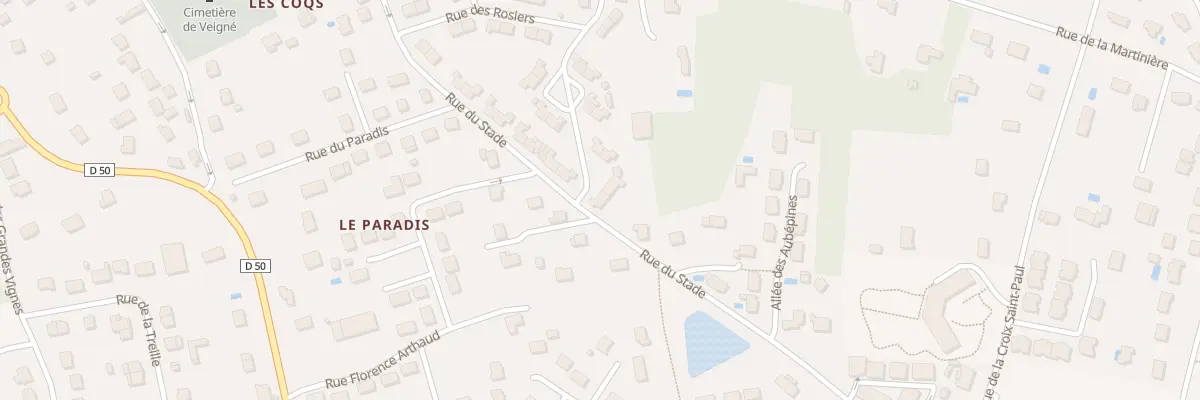Plan du 30 Rue du Stade à Veigné