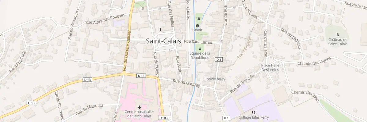 Plan du 4 Rue Bazin à Saint-Calais