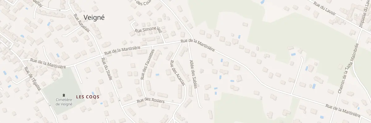 Plan du 10 Rue des Acacias à Veigné