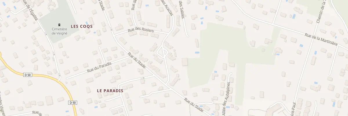 Plan du 40 Rue des Acacias à Veigné