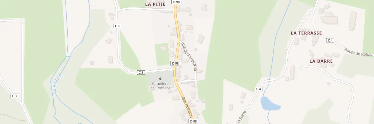 Plan du 8 Rue de la Madeleine à Conflans-sur-Anille
