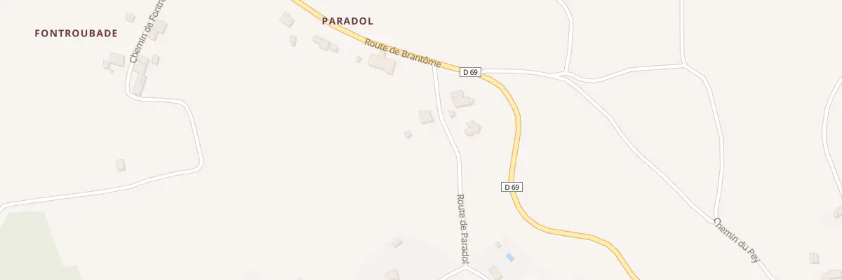 Plan du 72 Rte de Paradol à Agonac