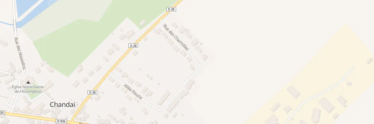 Plan du 12 Rue des Charmilles à Chandai