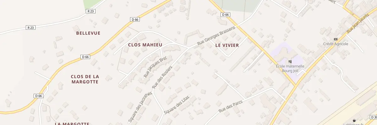 Plan du 20 Rue des Rosiers à Bessé-sur-Braye