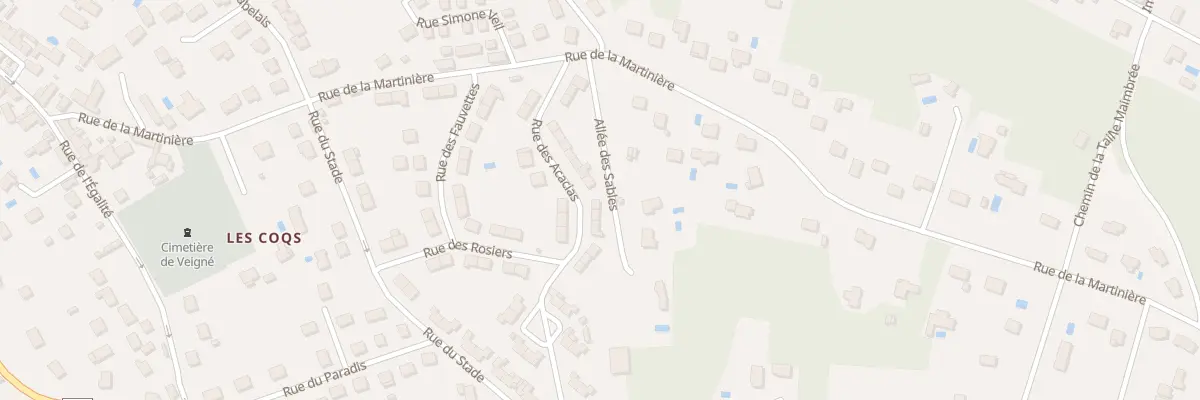 Plan du 22 Rue des Acacias à Veigné