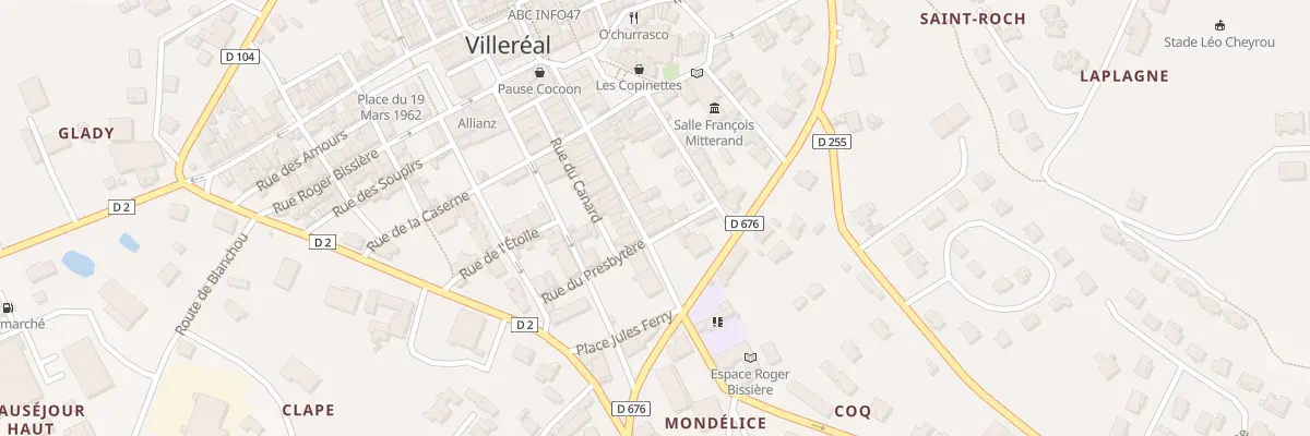 Plan du 26 Rue Saint-Michel à Villeréal