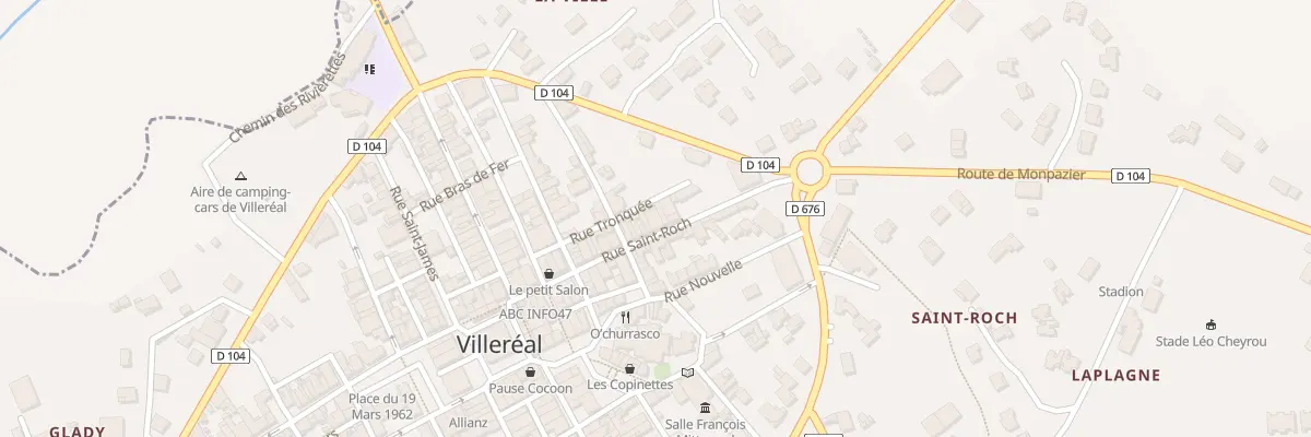 Plan du 7 Rue Saint-Roch à Villeréal