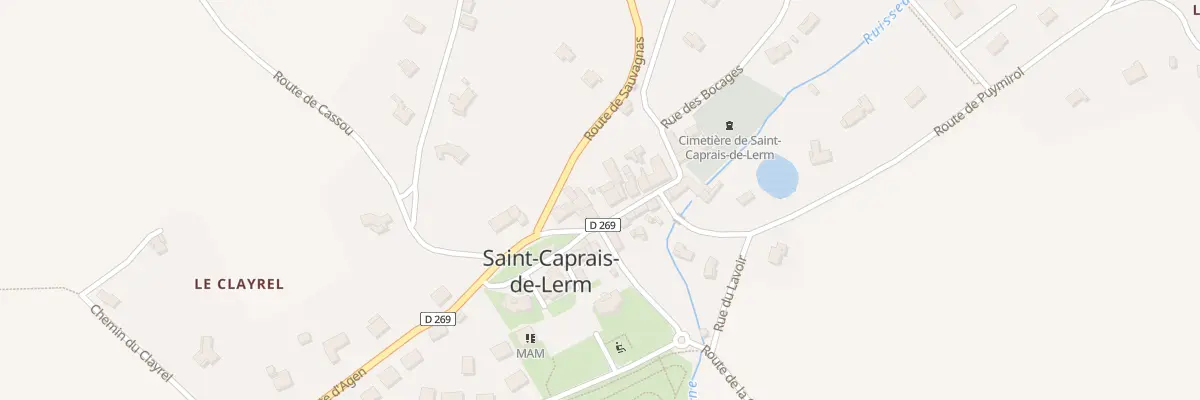 Plan du 3 Rue de l’Eglise à Saint-Caprais-de-Lerm