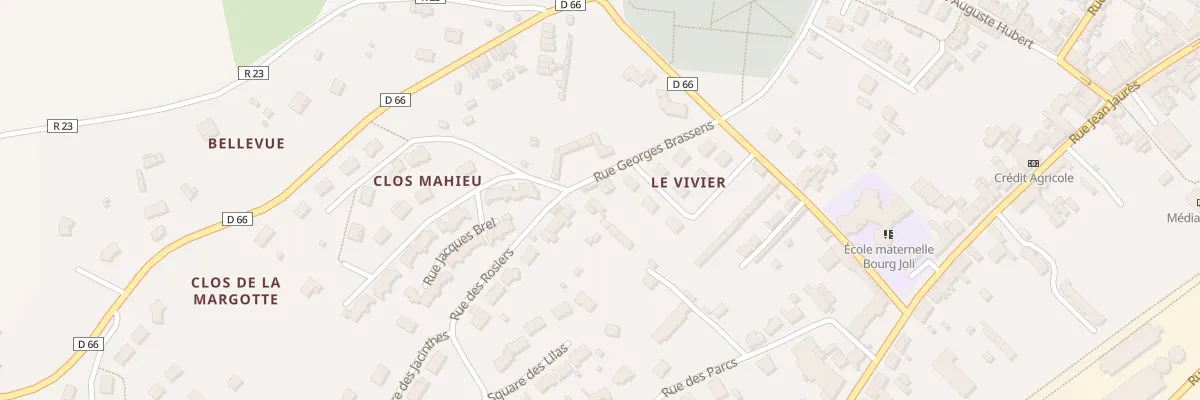 Plan du 5 Rue Georges Brassens à Bessé-sur-Braye