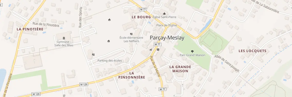 Plan du 7 Rue des écoles à Parçay-Meslay