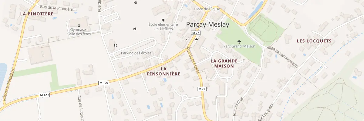 Plan du 1 Rue de la Pinsonnière à Parçay-Meslay