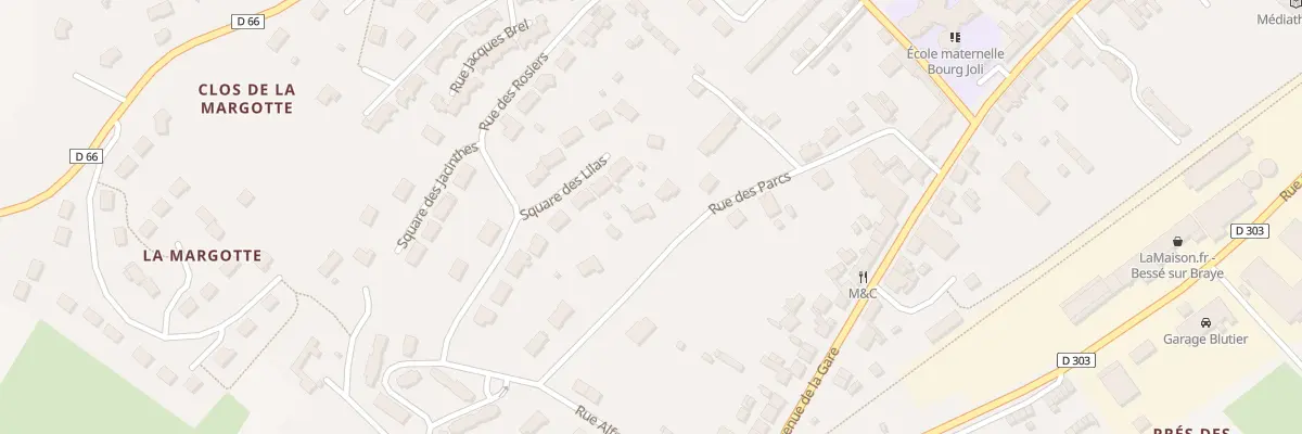Plan du 24 Rue des Parcs à Bessé-sur-Braye