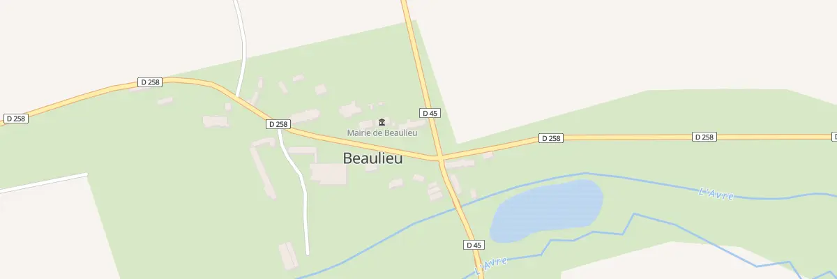 Plan du 1 Le Bourg à Beaulieu
