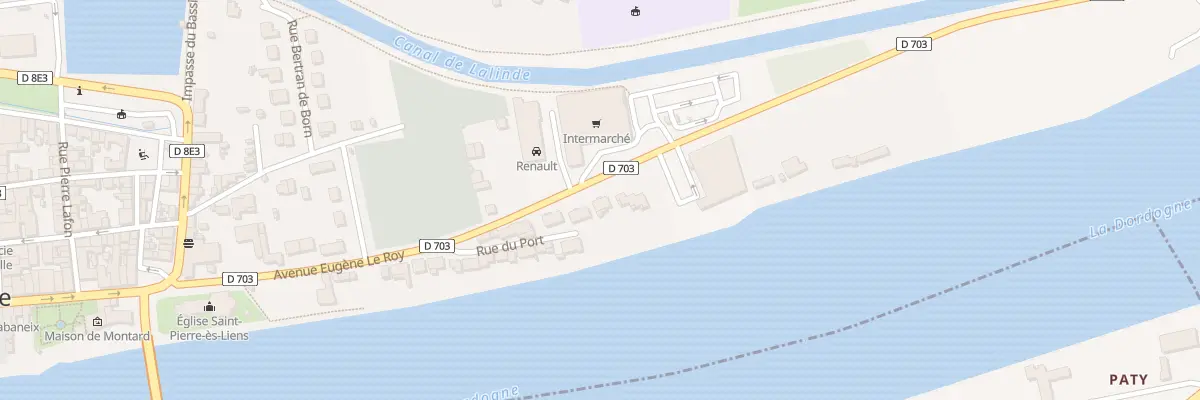 Plan du 28 Av Eugene Leroy à Lalinde