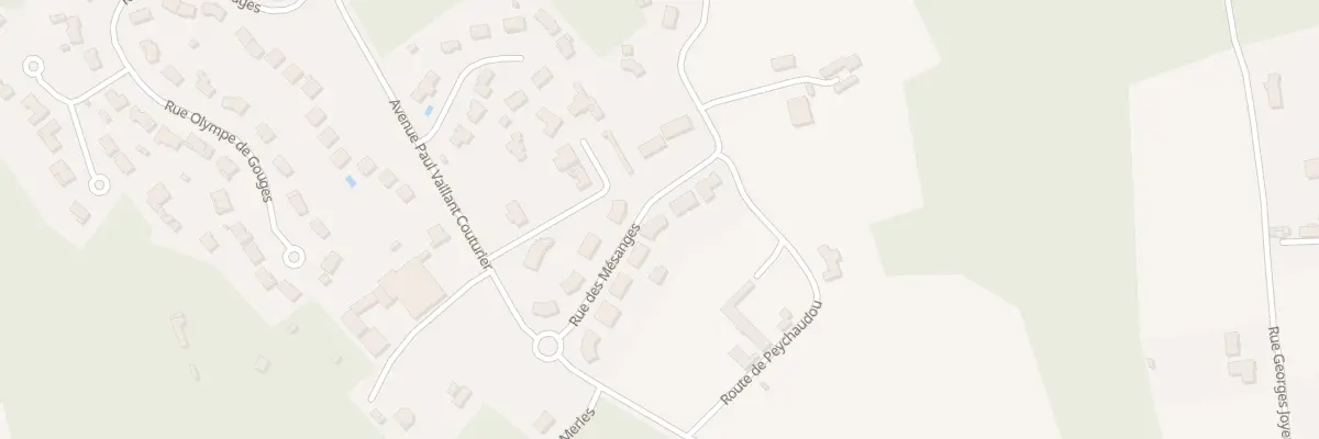 Plan du 10 Rue des Mésanges à Boulazac Isle Manoire