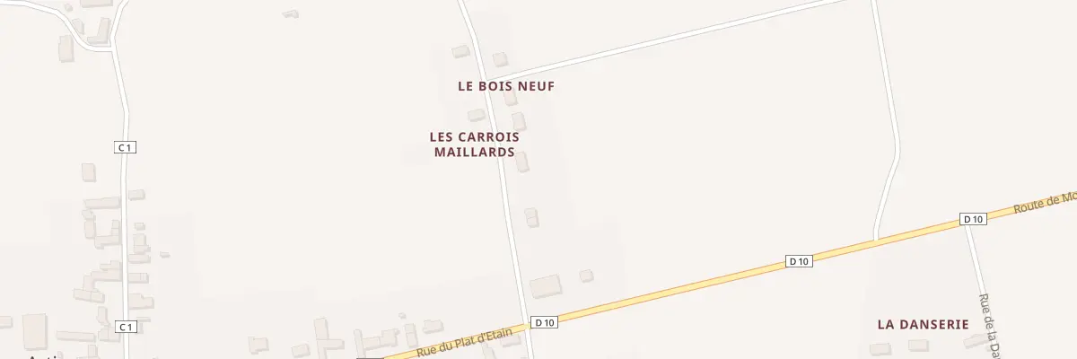 Plan du 6 Rue des Carroirs-Maillards à Artins