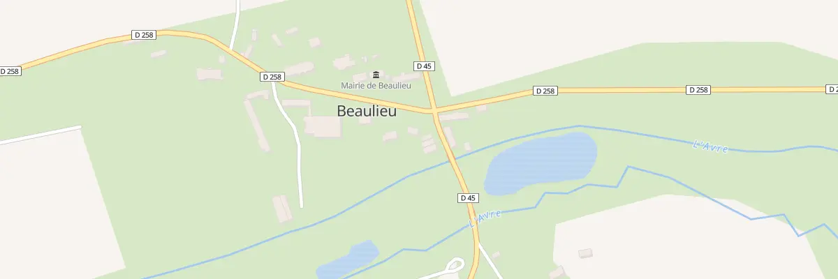 Plan du 85 Ferme de Beaulieu à Beaulieu