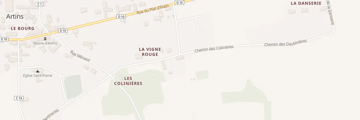 Plan du 2 La Hamelotrie à Artins