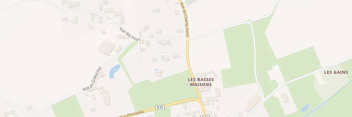 Plan du 3 La Petite Rue à Louans