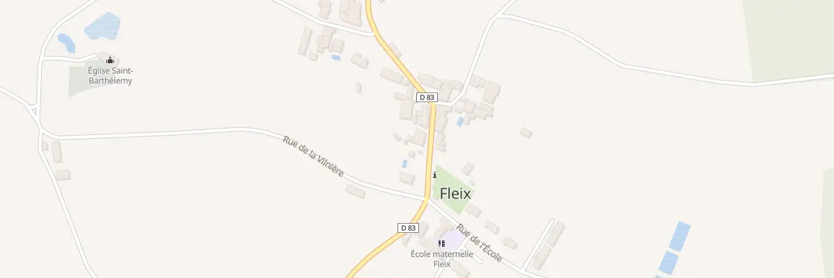 Plan du 3 Rue de la Vallee des Charmes à Fleix