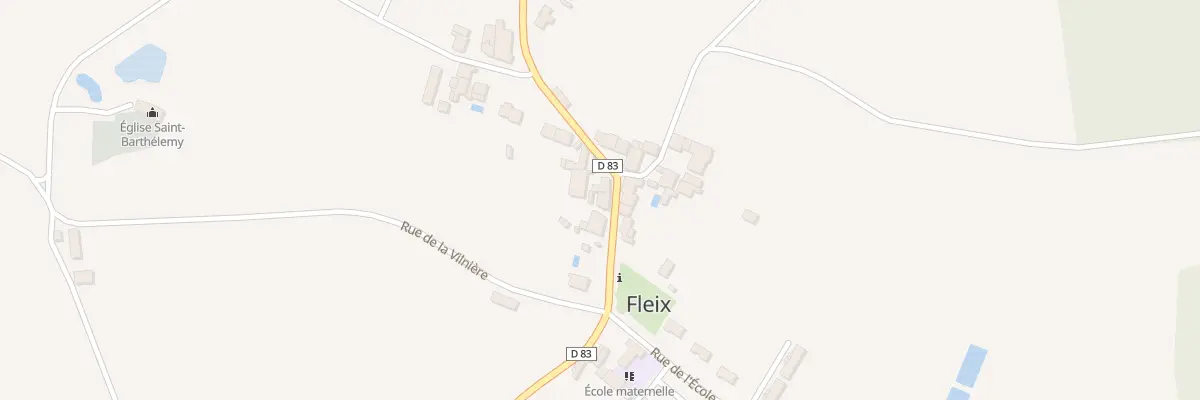 Plan du 5 Rue de la Vallee des Charmes à Fleix