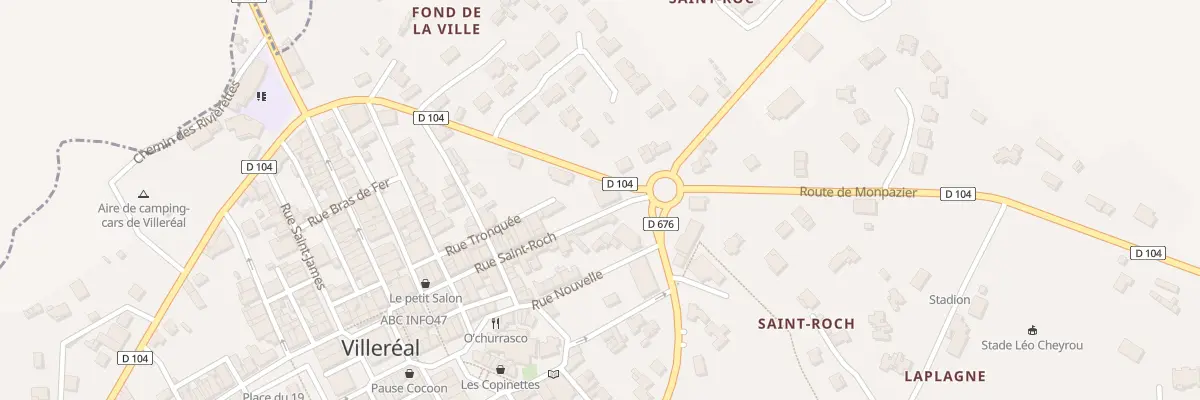 Plan du 1 Rue Saint-Roch à Villeréal