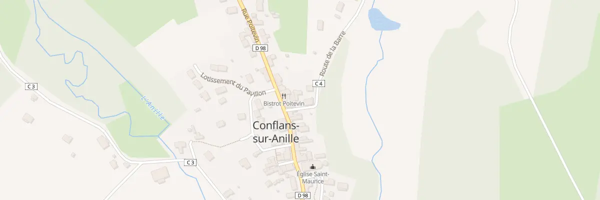 Plan du 1 Rte de la Barre à Conflans-sur-Anille