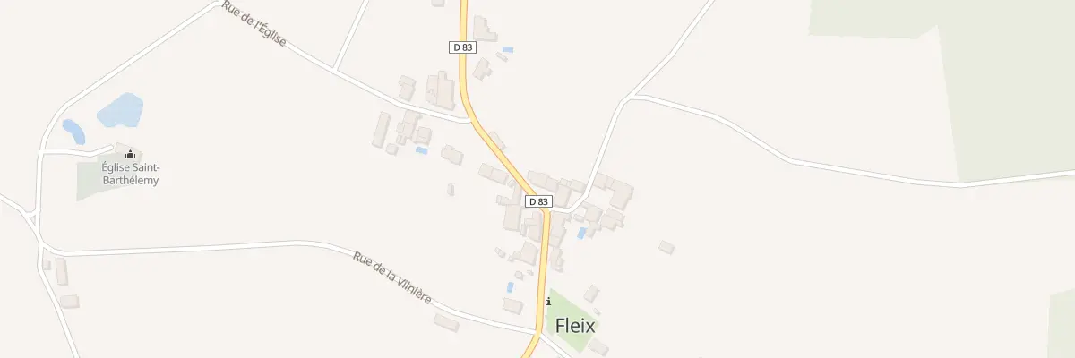 Plan du 12 Rue de la Vallee des Charmes à Fleix
