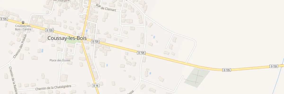 Plan du 1 Rue de Touraine à Coussay-les-Bois