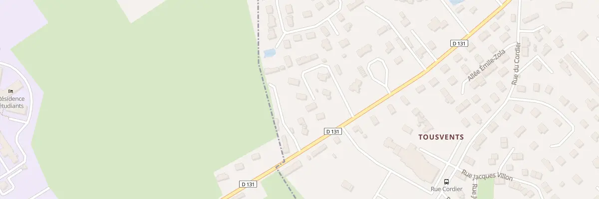 Plan du 100D Rue Ferdinand Lechevallier à Yvetot
