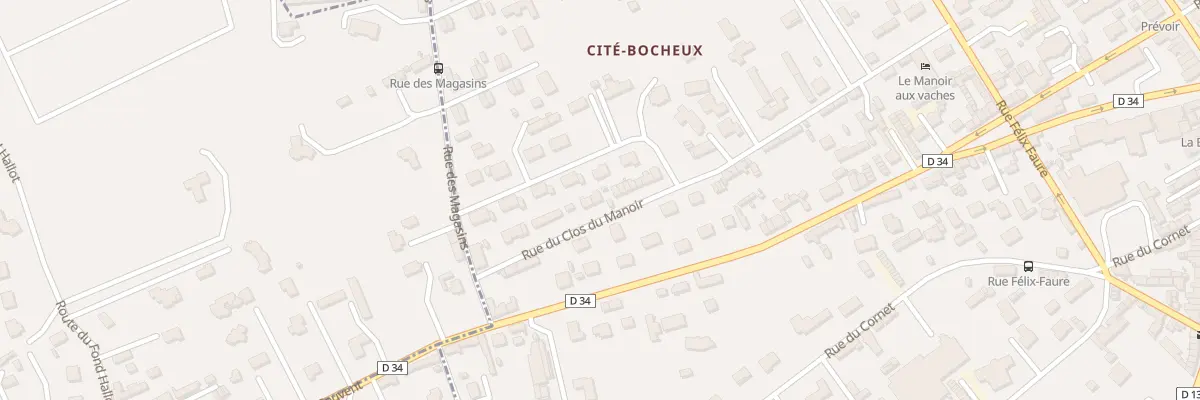 Plan du 36 Rue du Clos du Manoir à Yvetot