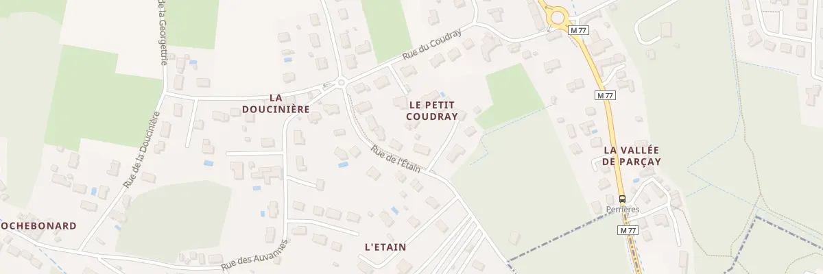 Plan du 25 Rue de l’Étain à Parçay-Meslay