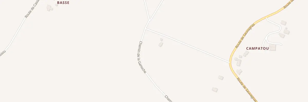 Plan du 870 Chem de La Ganoche à Saint-Caprais-de-Lerm