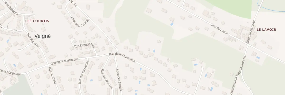 Plan du 30 Rue de la Martinière à Veigné