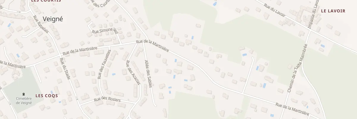Plan du 27 Rue de la Martinière à Veigné
