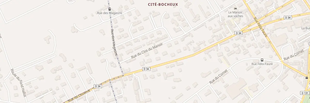 Plan du 29 Rue du Clos du Manoir à Yvetot
