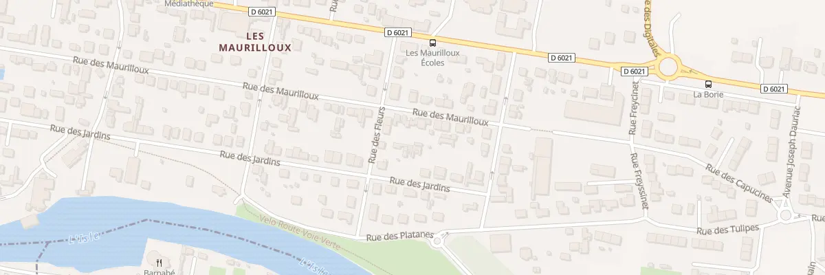 Plan du 86 Rue des Maurilloux à Trélissac